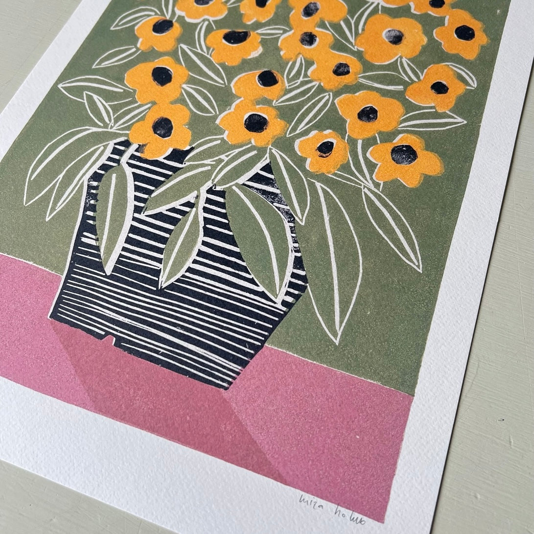 Black Eyed Susan A3 Print - THE BRISTOL ARTISAN
