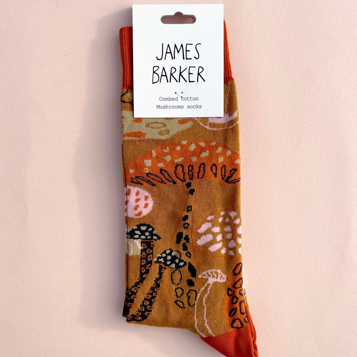 Mushroom Cotton Socks - UK 8-11 - THE BRISTOL ARTISAN