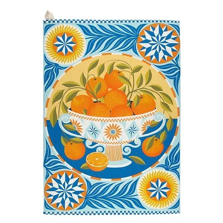 Orange Bowl Cotton Tea Towel - THE BRISTOL ARTISAN