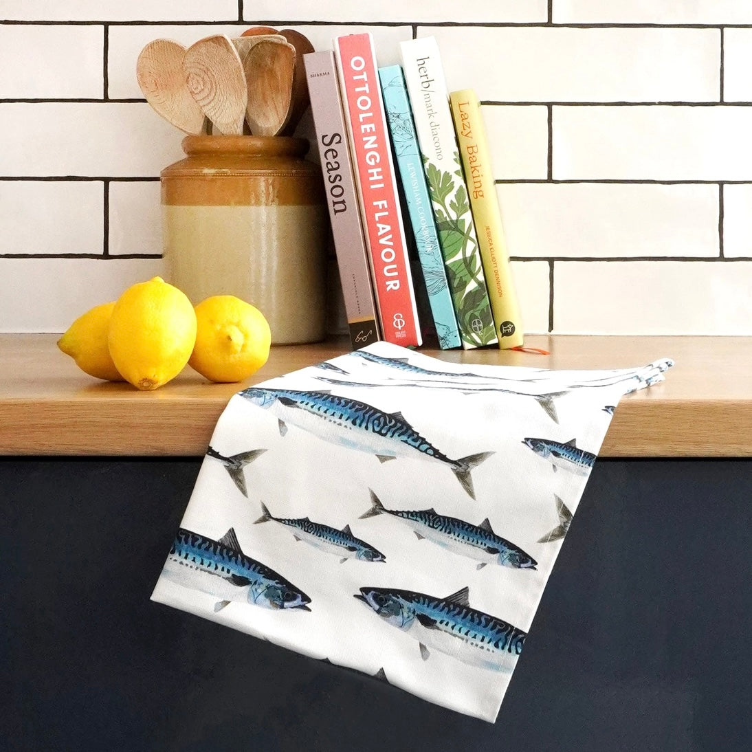 Mackerel Tea Towel - THE BRISTOL ARTISAN