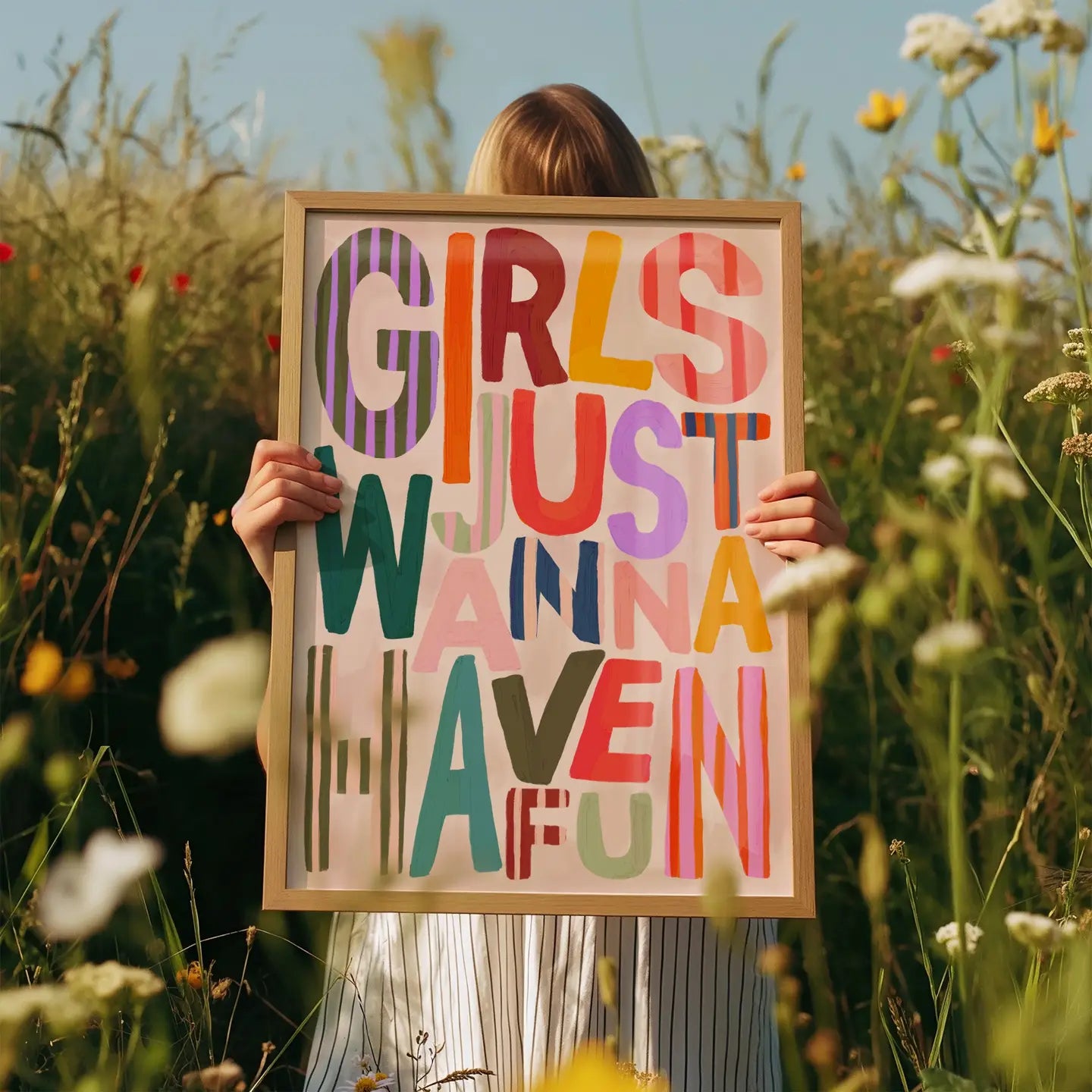 Girls Just Wanna Have Fun Children’s A3 Print - THE BRISTOL ARTISAN