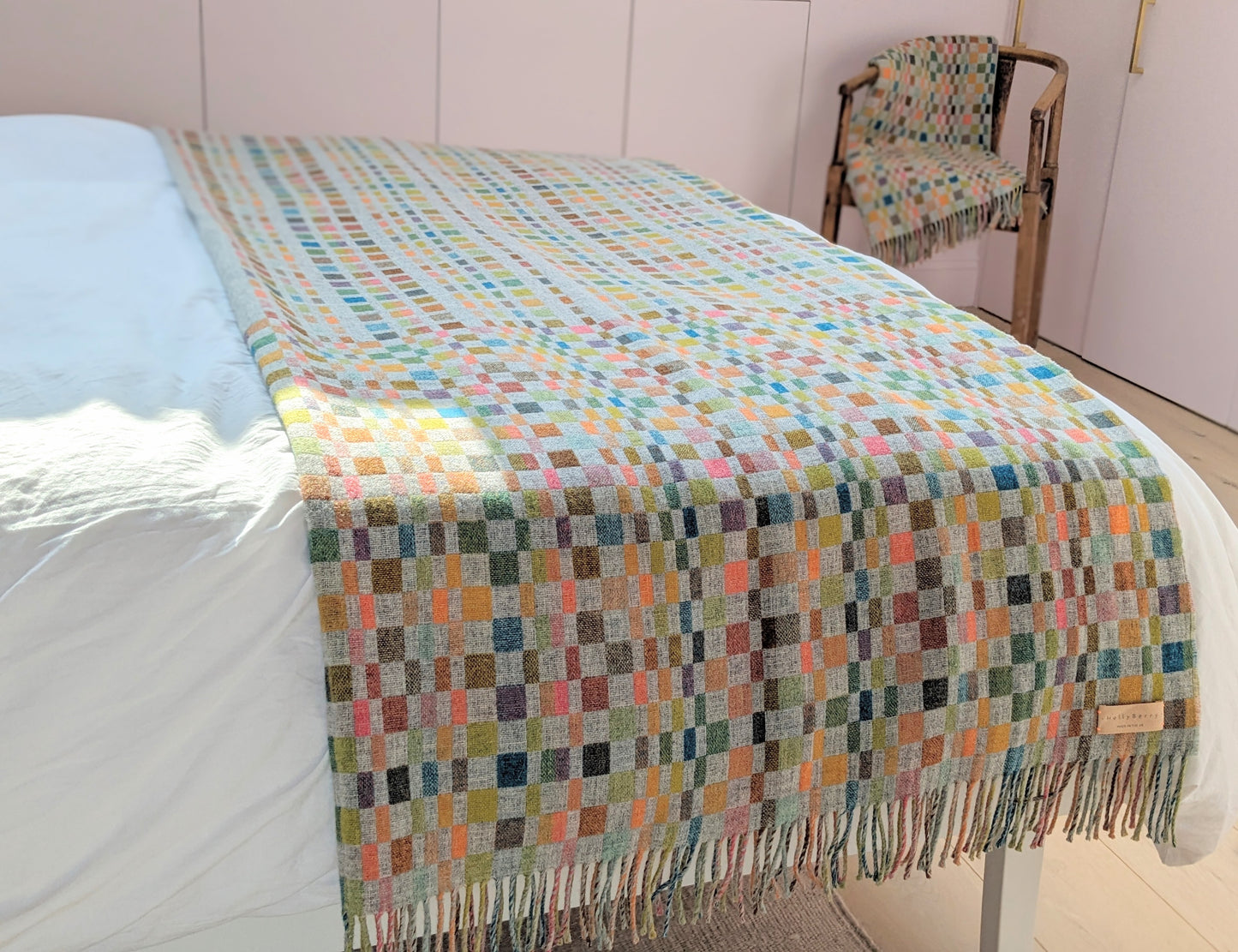 Morse Code LOVE Blanket by Holly Berry