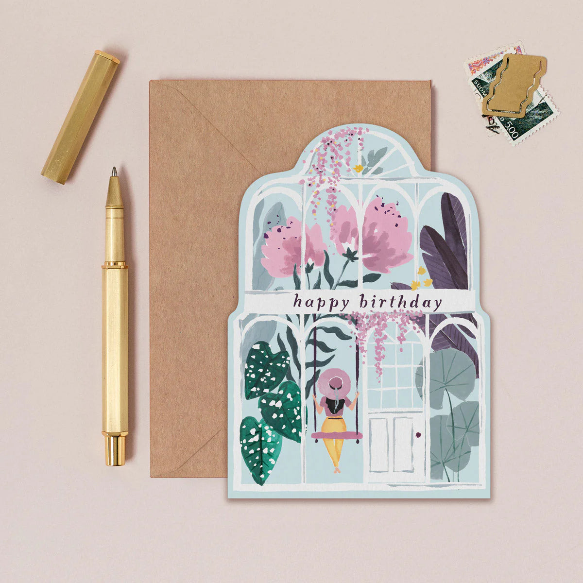 Greenhouse Birthday card - THE BRISTOL ARTISAN