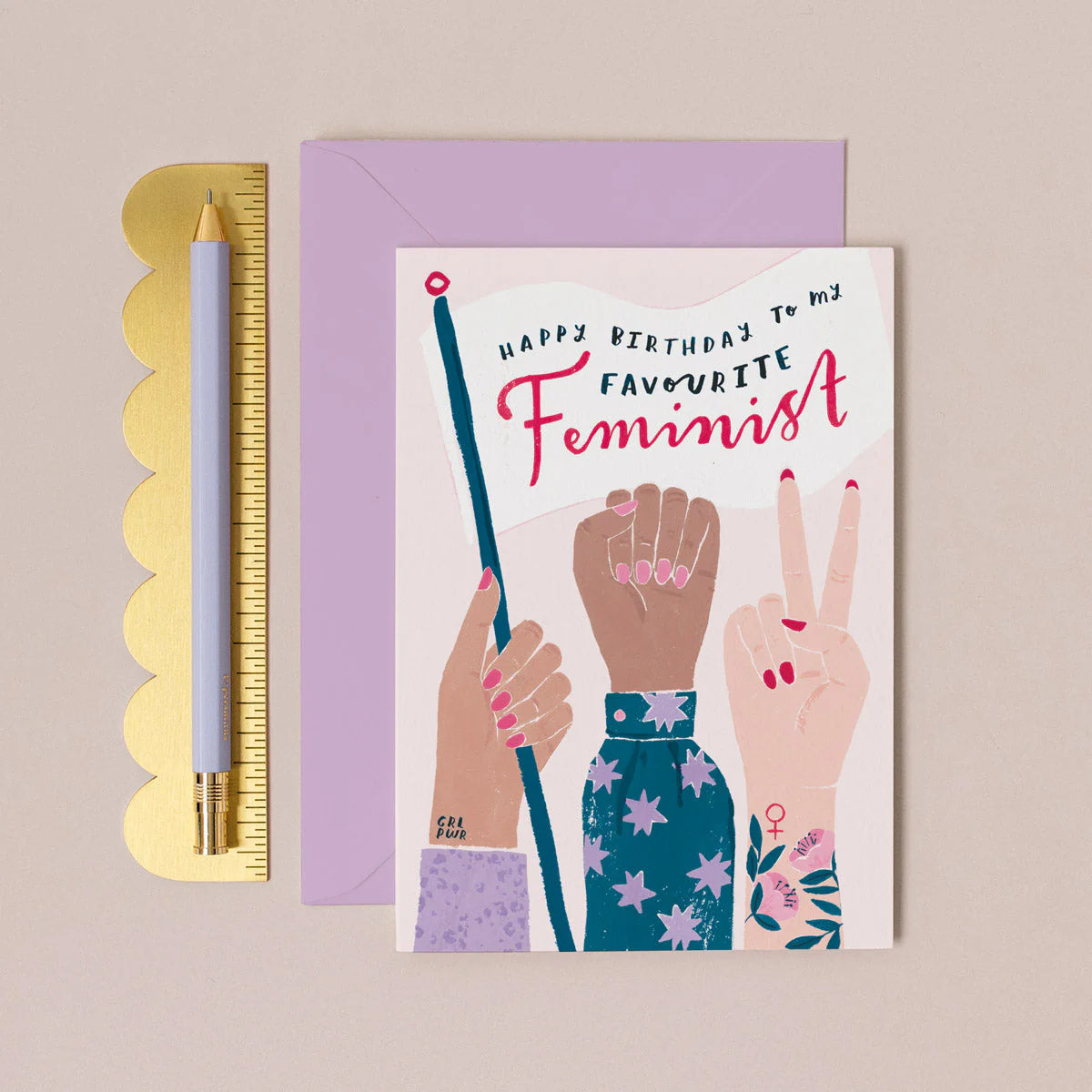 Favourite Feminist Card - THE BRISTOL ARTISAN