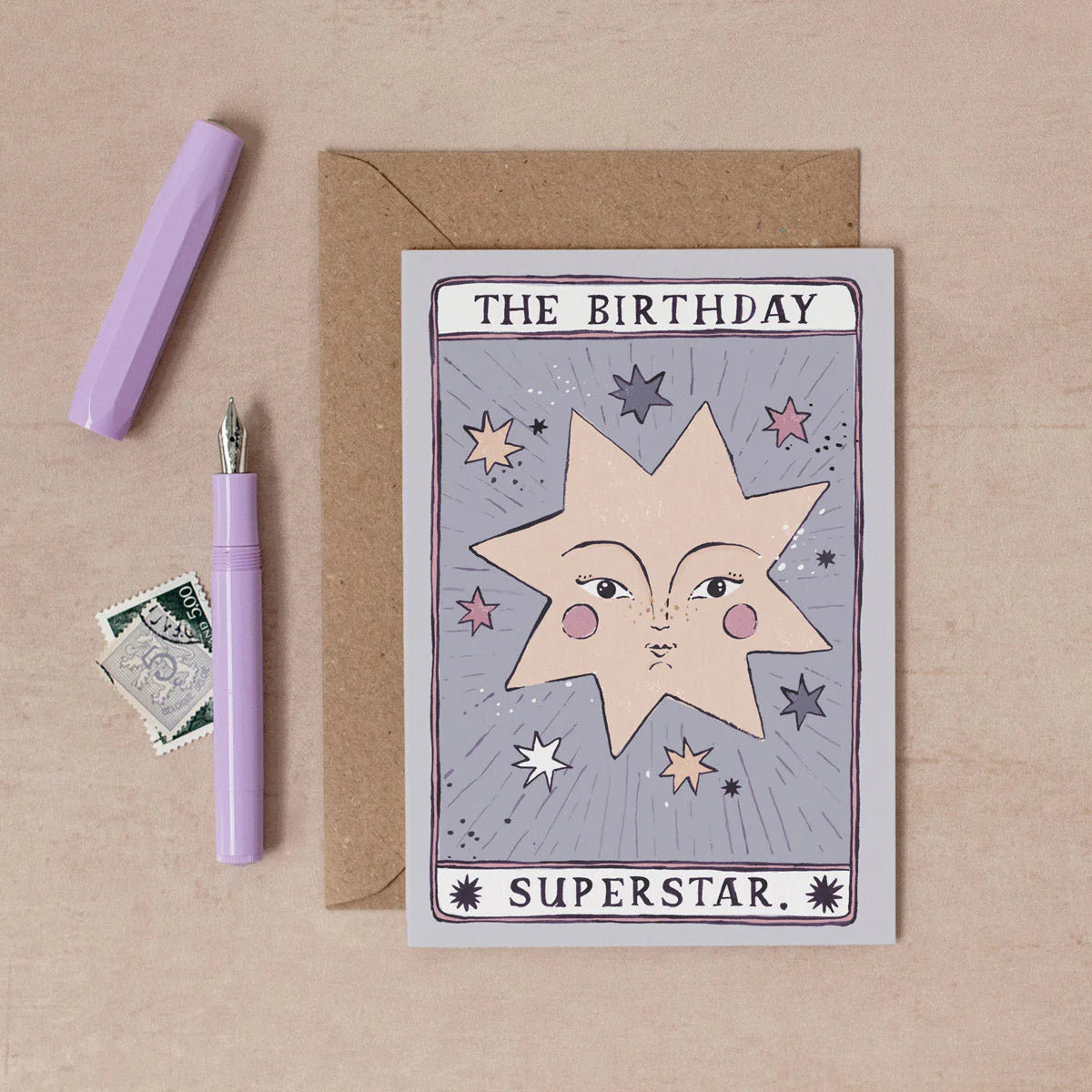 Tarot Superstar Birthday Card - THE BRISTOL ARTISAN