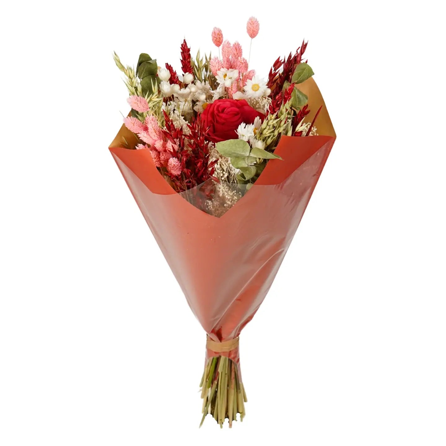 Dried & Artificial Flower Bouquet, Red Rose - THE BRISTOL ARTISAN