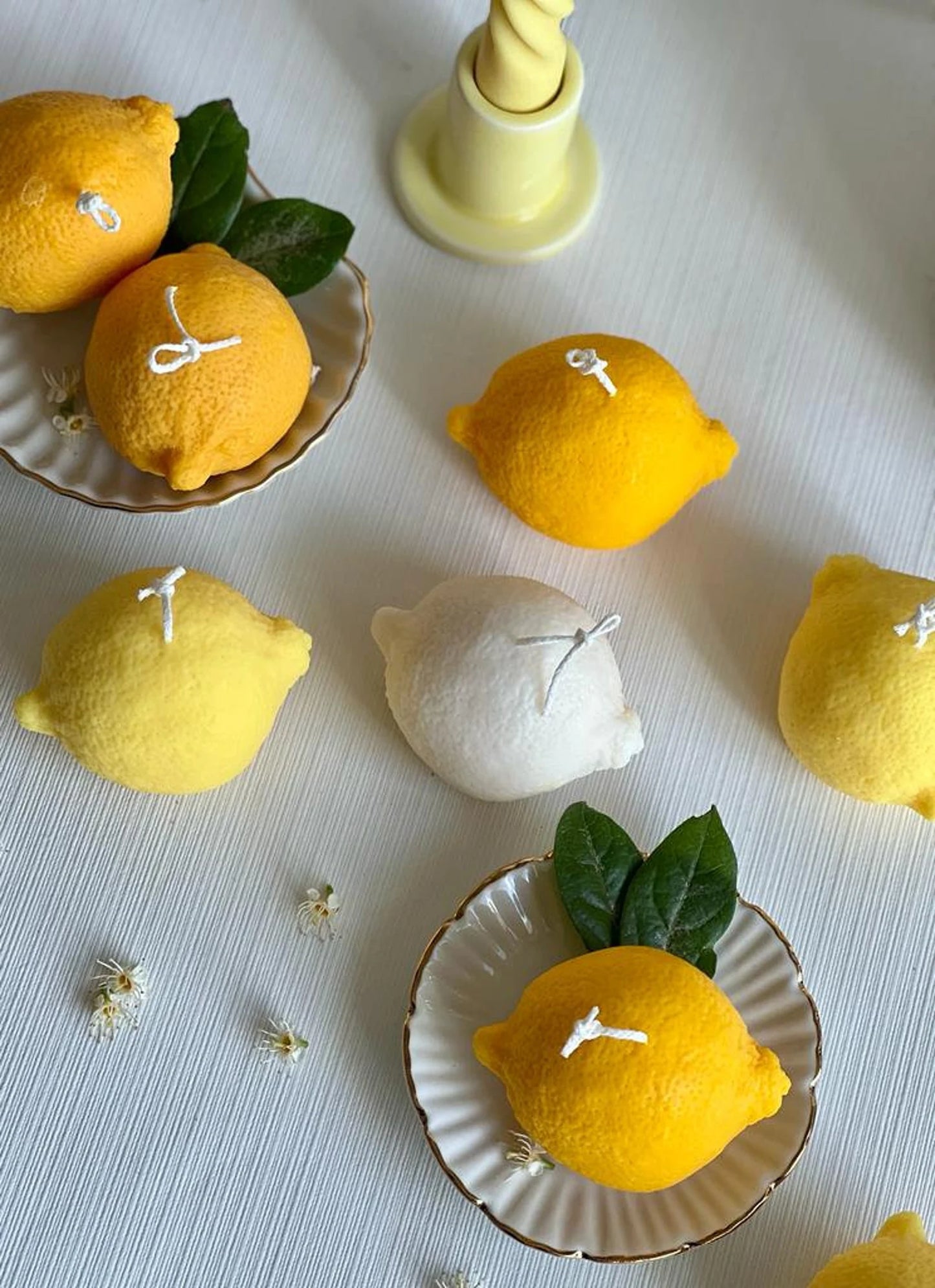 Lemon Shaped Scented Soy Wax Candle - THE BRISTOL ARTISAN