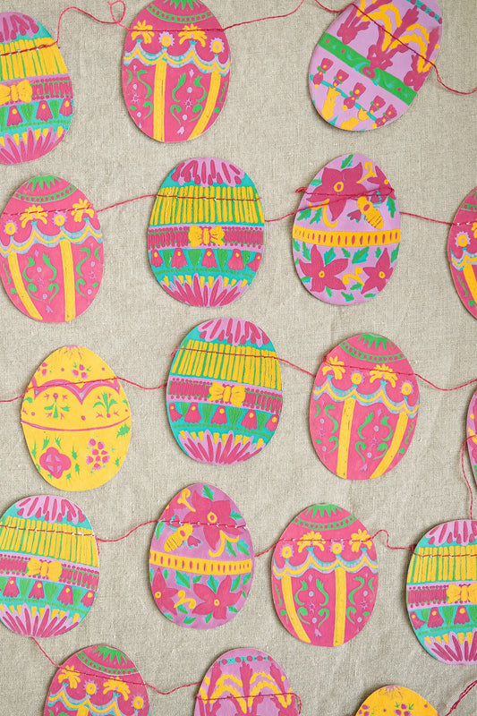 Easter Egg Sewn Garland - THE BRISTOL ARTISAN