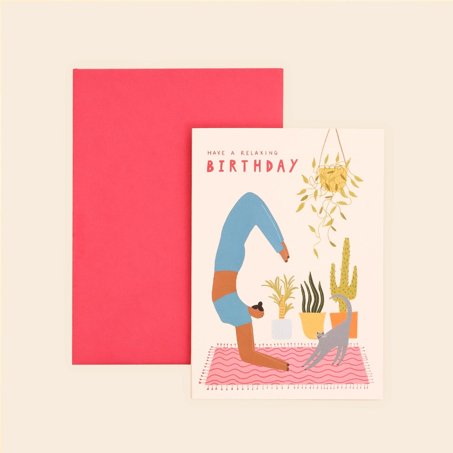 ‘Have a Relaxing Birthday’ Yoga Card - THE BRISTOL ARTISAN