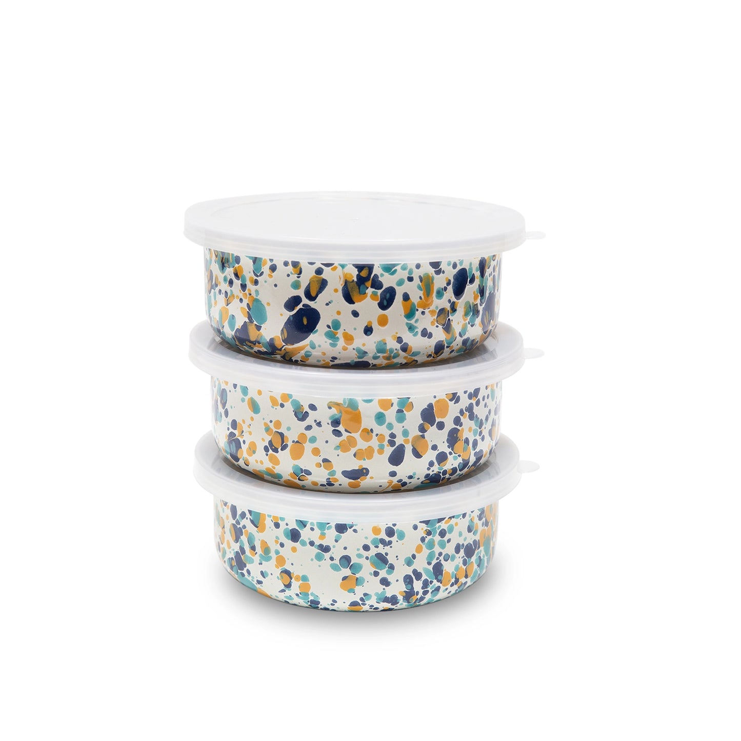 Buttercup Splatter Enamel Storage Box - THE BRISTOL ARTISAN