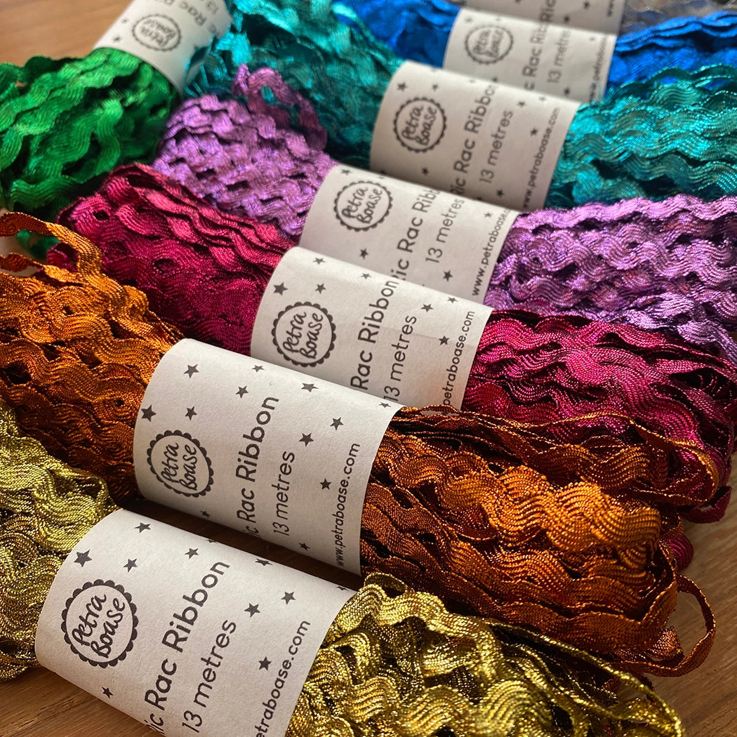 Metallic Ric Rac Ribbon 13m - Copper - THE BRISTOL ARTISAN
