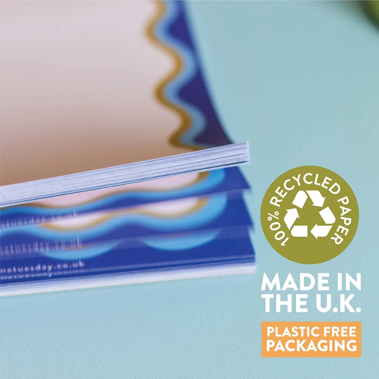 Blue Wave A5 Notepad - THE BRISTOL ARTISAN