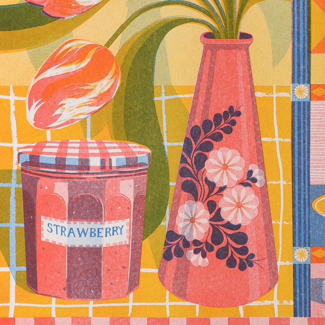 Teapot & Tulip A3 Print - THE BRISTOL ARTISAN