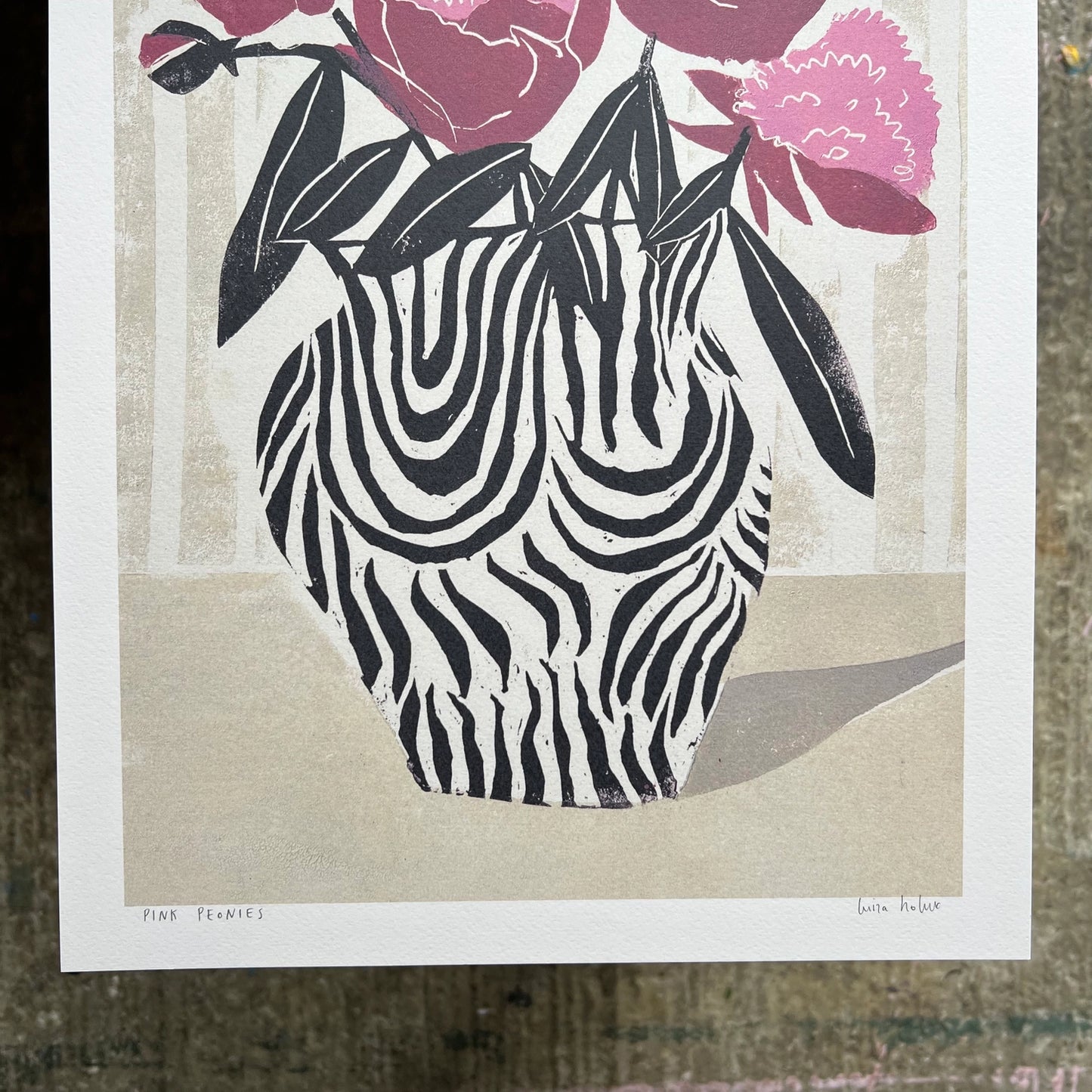 Pink Peonies A3 Print - THE BRISTOL ARTISAN