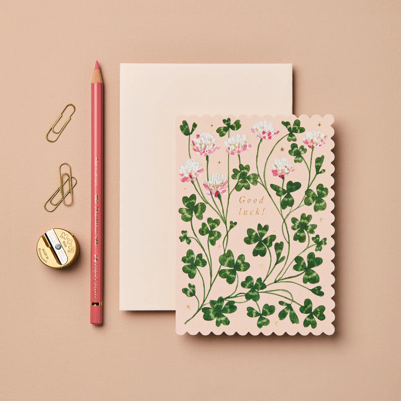Clover ‘Good Luck’ Card - THE BRISTOL ARTISAN