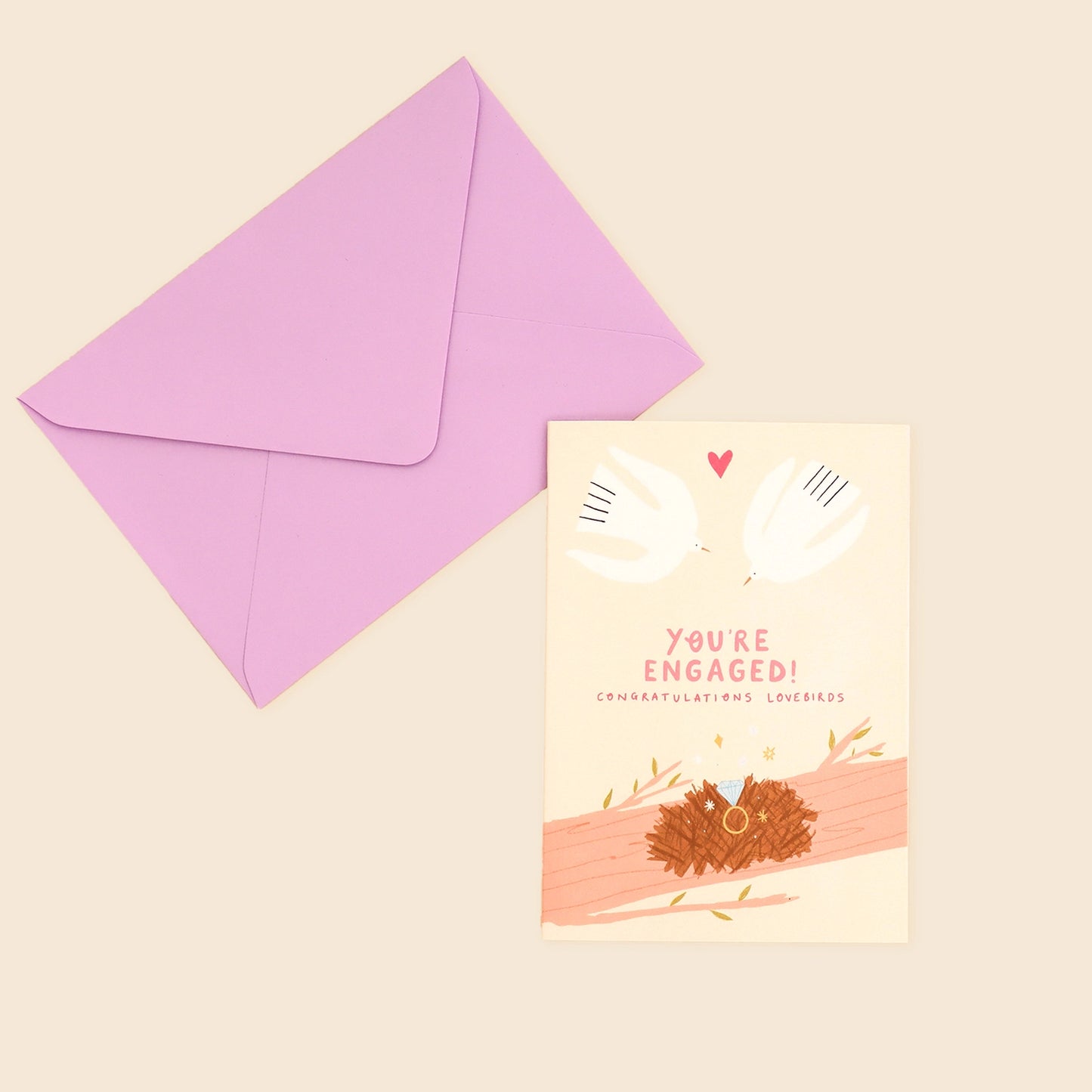 Love Birds Engagement Card - THE BRISTOL ARTISAN