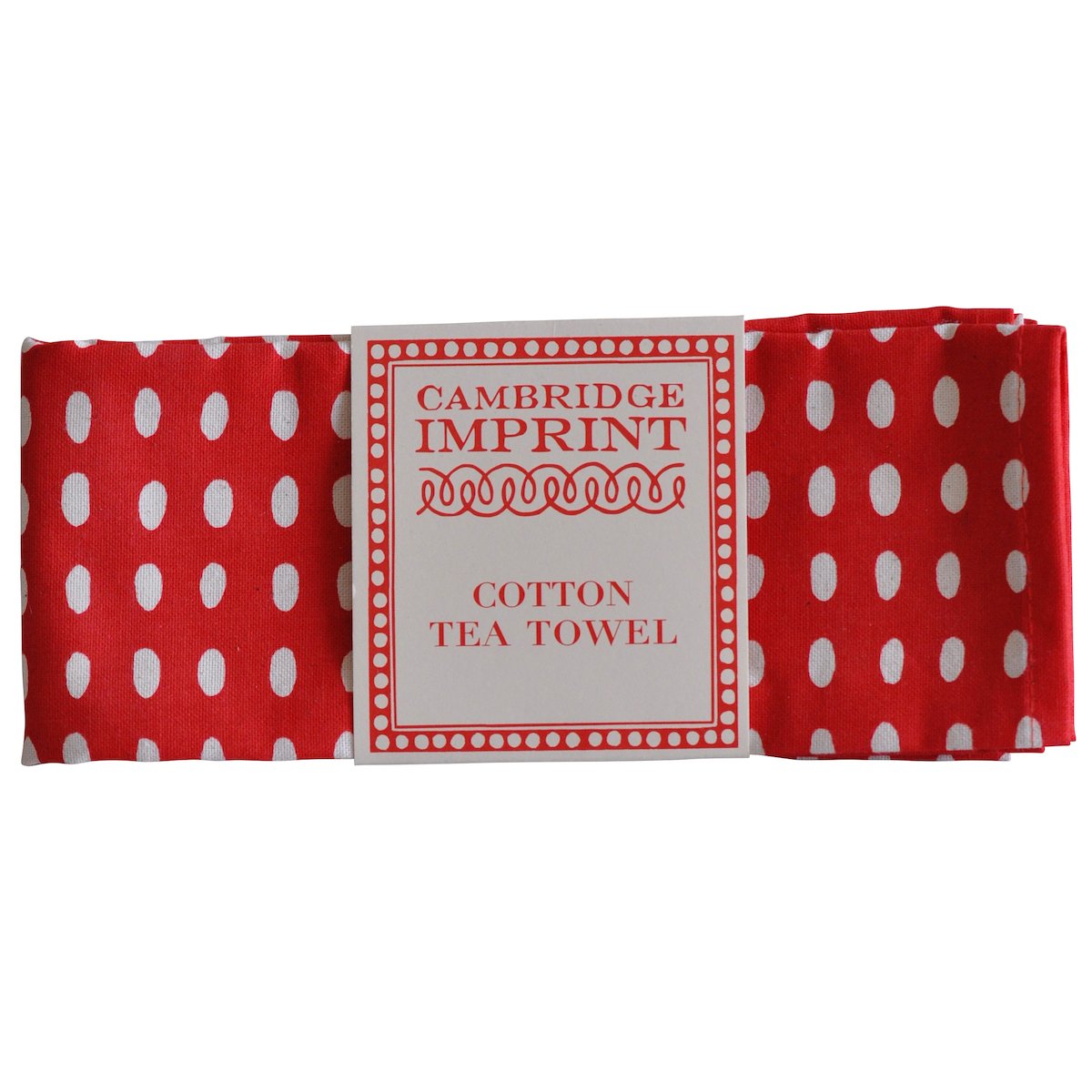 Cotton Tea Towel - red - THE BRISTOL ARTISAN