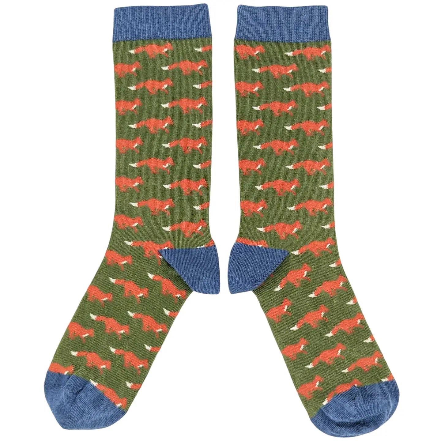 Organic Cotton Crew Socks - Fox - UK 8-11 - THE BRISTOL ARTISAN
