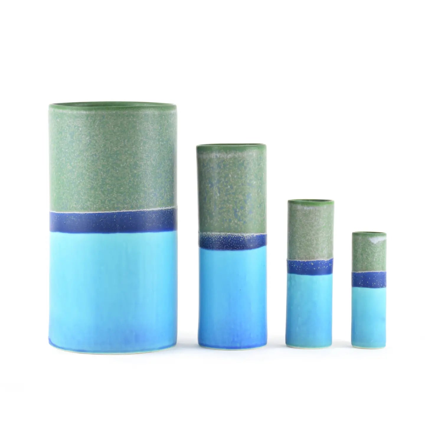 SGW Lab Cylindrical Vase - Blue - THE BRISTOL ARTISAN