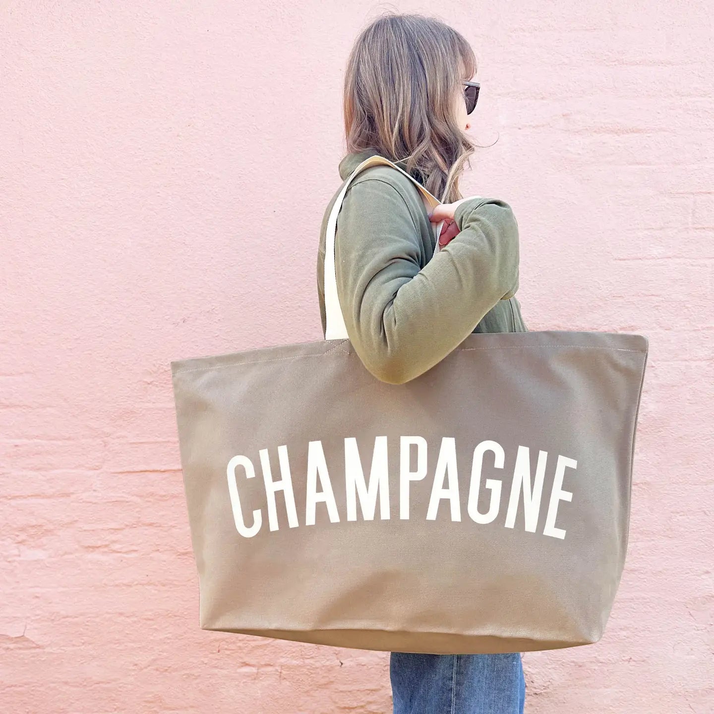 Champagne Large Tote Bag - THE BRISTOL ARTISAN