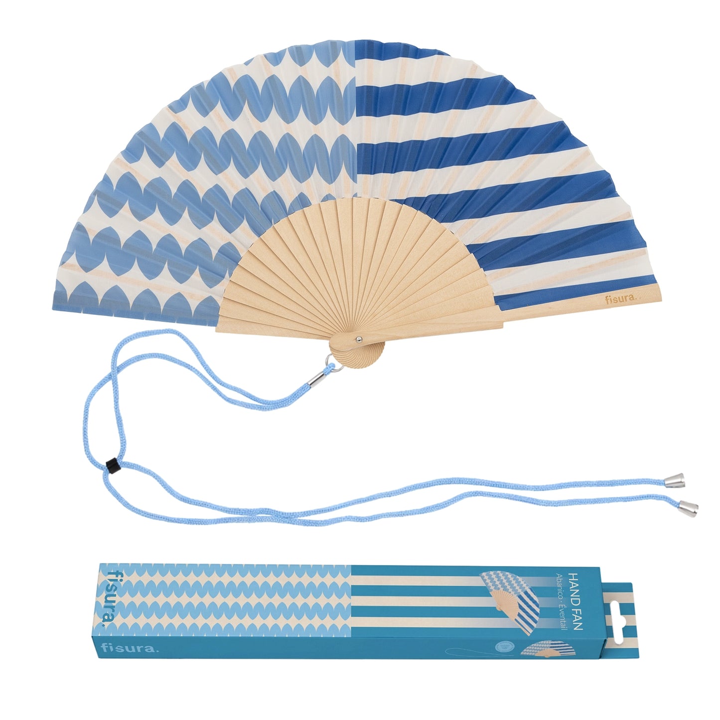 Blue Symmetrical Fan