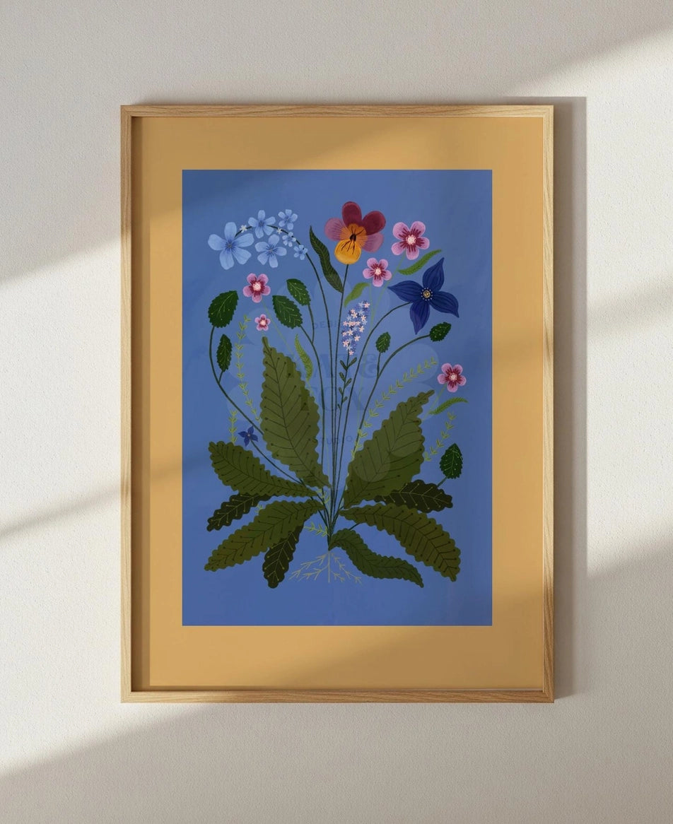 Pansy Posy A5 Print