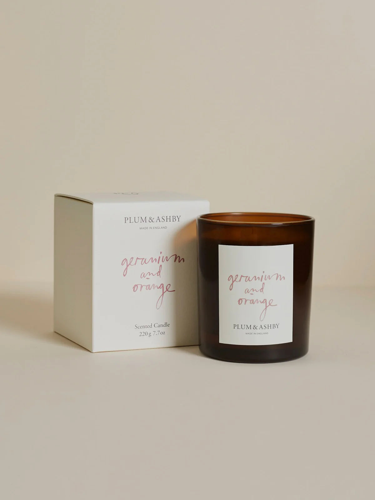 Geranium and Orange Candle - THE BRISTOL ARTISAN