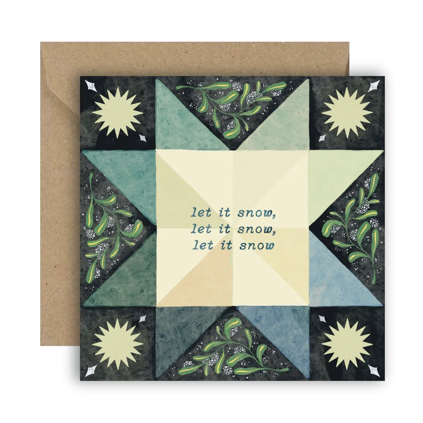 Let it snow Christmas Card - THE BRISTOL ARTISAN