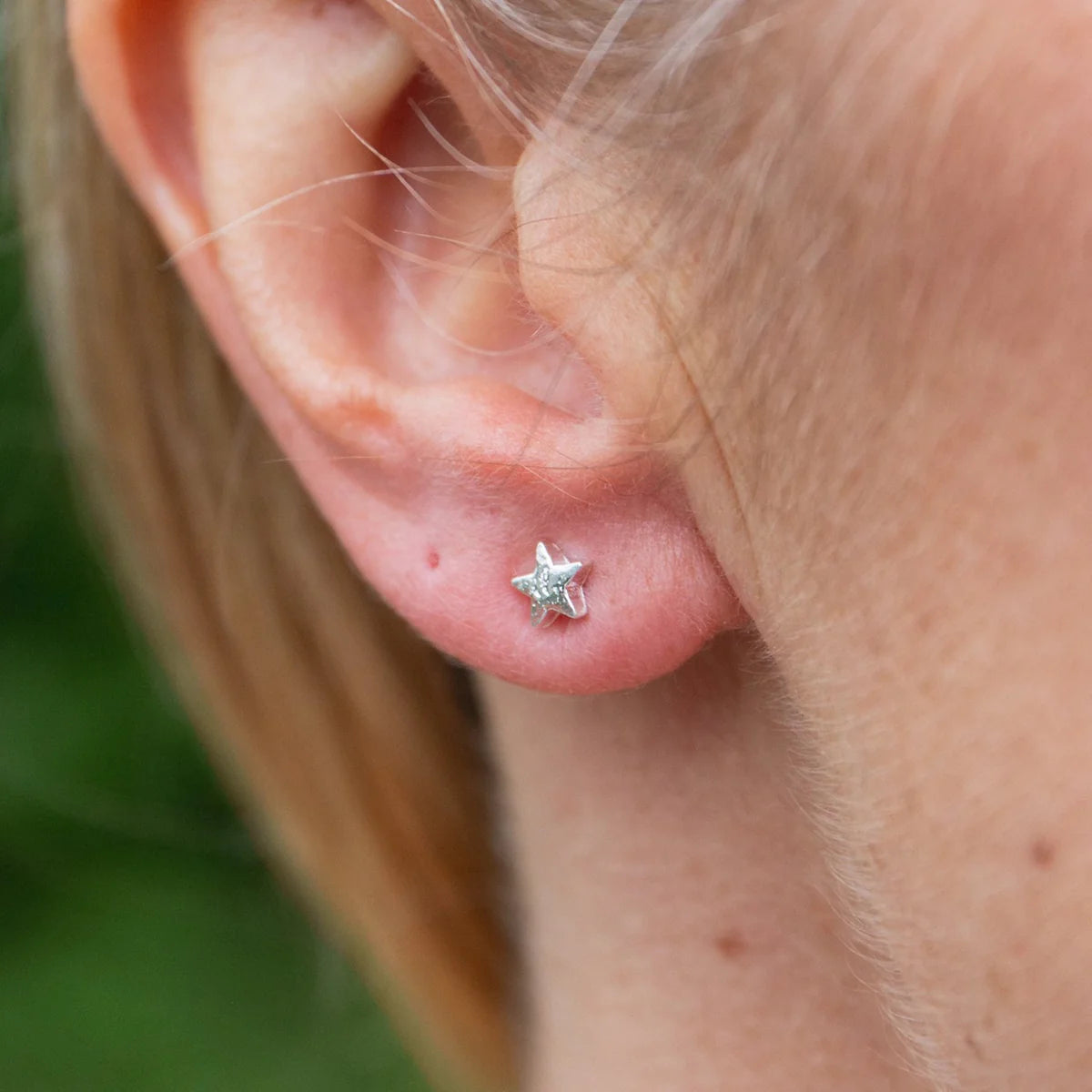 Sterling Silver Mini Studs Mismatch Moon and Star - THE BRISTOL ARTISAN