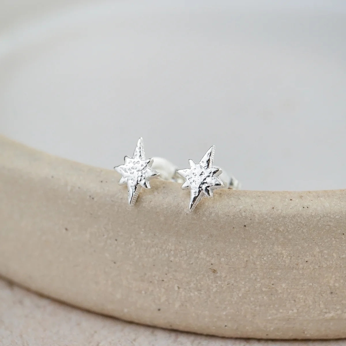 Sterling Silver Mini Studs Starburst - THE BRISTOL ARTISAN