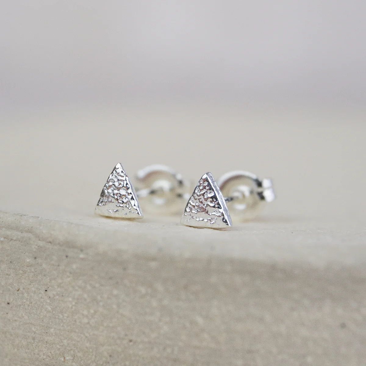 Sterling Silver Mini Studs Triangle - THE BRISTOL ARTISAN