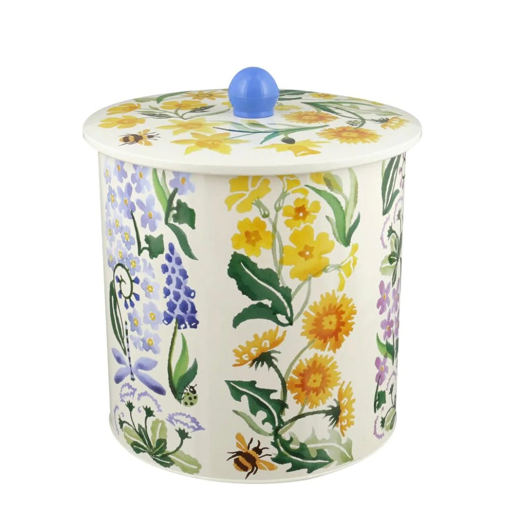 Wildflowers Tin Biscuit Barrel - THE BRISTOL ARTISAN