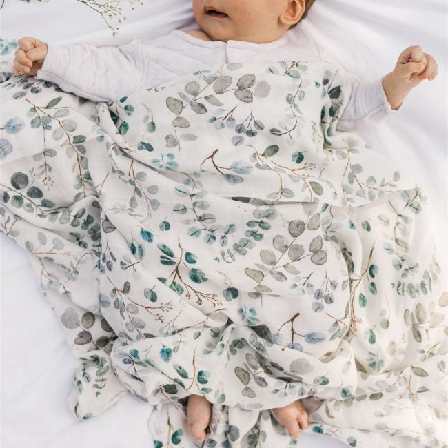 Eucalyptus Muslin Baby Swaddle - THE BRISTOL ARTISAN