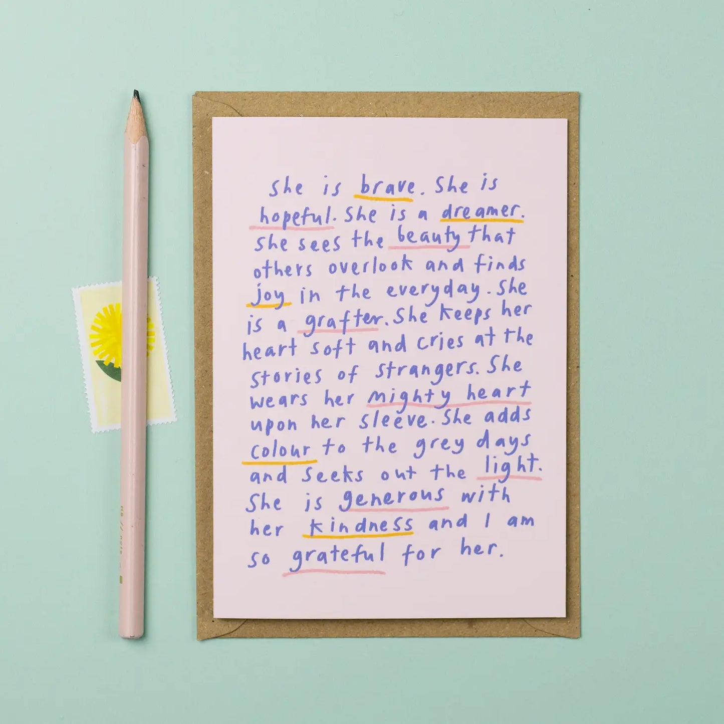 She is… Inspirational Female Card - THE BRISTOL ARTISAN
