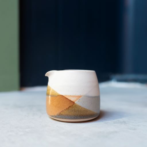 Bristol Trio Glaze Jug - ochre & grey - The Bristol Artisan Handmade Sustainable Gifts and Homewares.