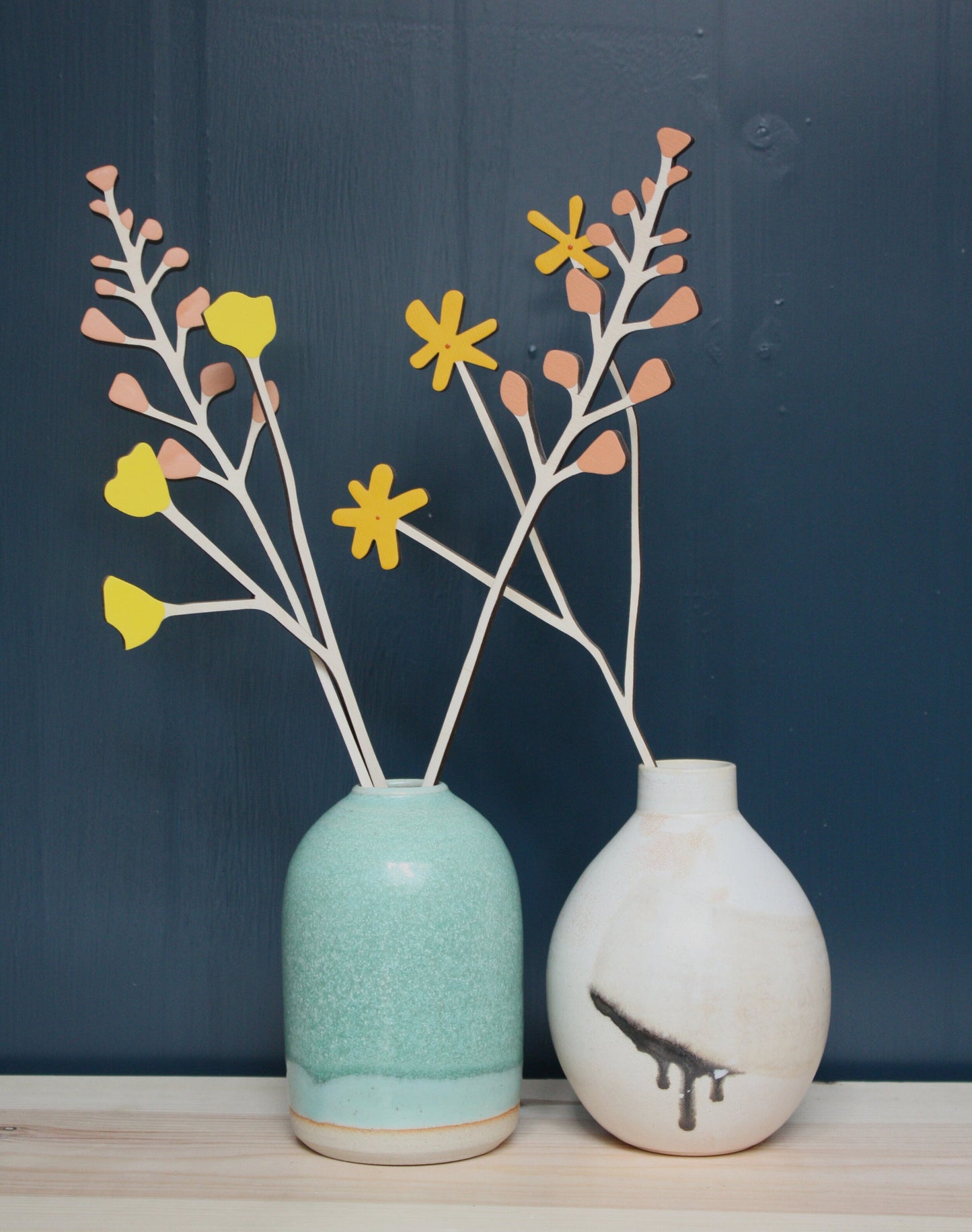 Hand painted wooden Daisy - The Bristol Artisan Handmade Sustainable Gifts and Homewares.