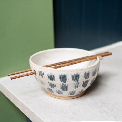 Ramen bowl in Blea Tarn glaze - The Bristol Artisan Handmade Sustainable Gifts and Homewares.