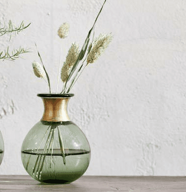 Mini Green Glass Vase - The Bristol Artisan Handmade Sustainable Gifts and Homewares.