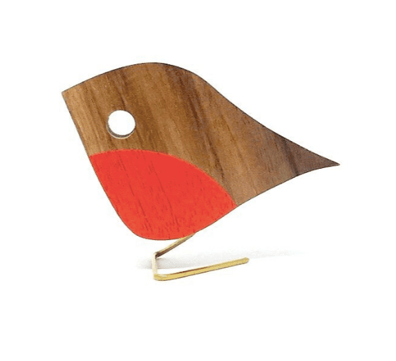 Wooden Robin Decoration - Standing. - THE BRISTOL ARTISAN