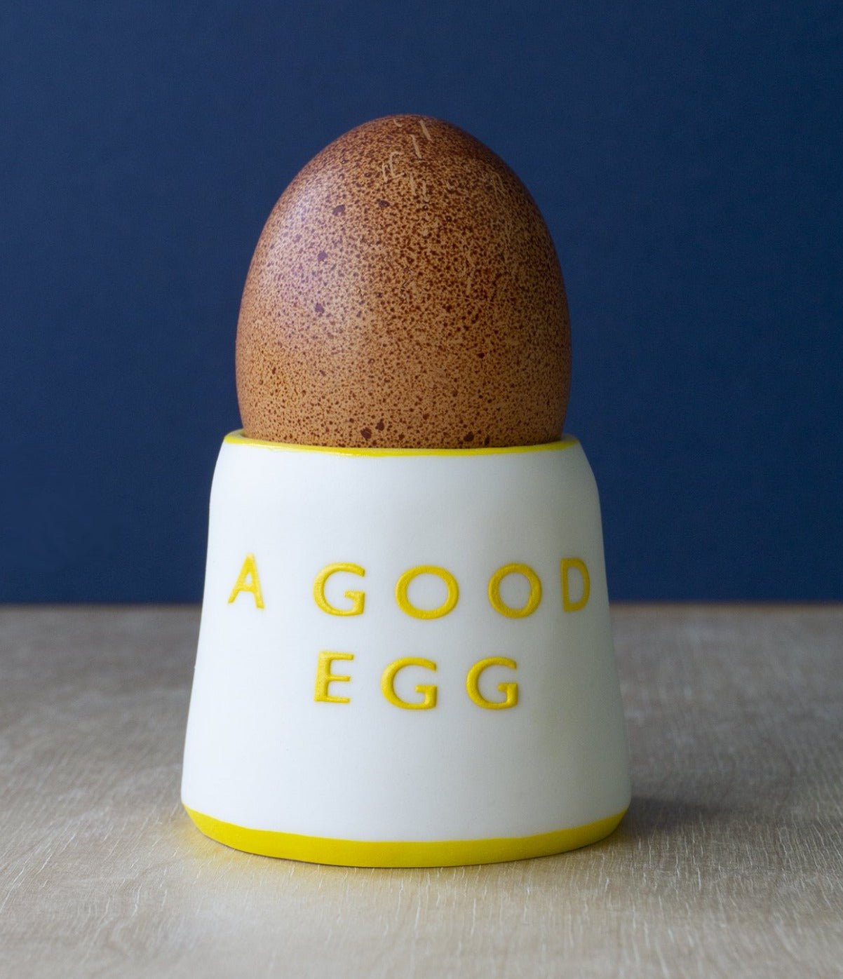 'A Good Egg' porcelain container by Word Play Clay - THE BRISTOL ARTISAN