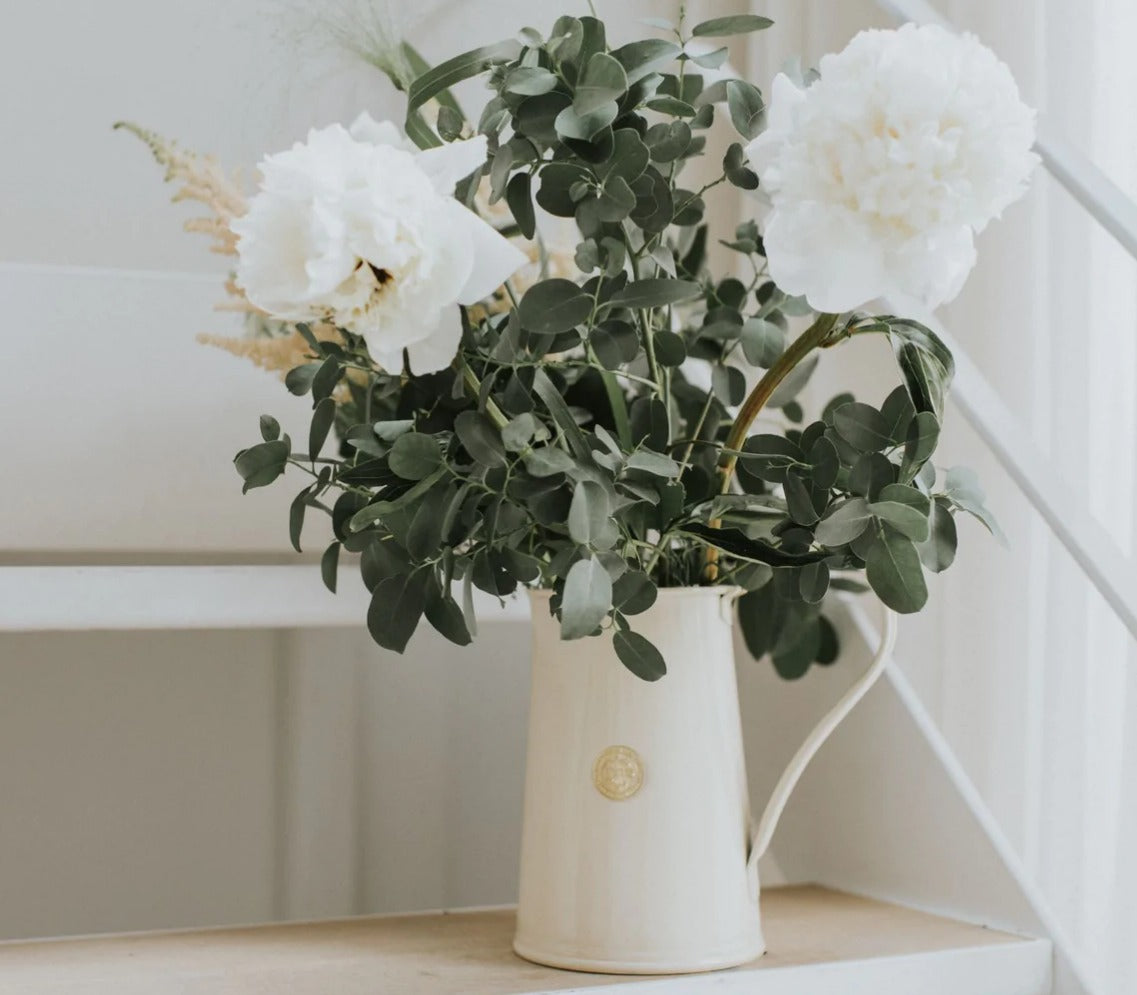Haws Metal jug - Cream - 3 Pint - The Bristol Artisan Handmade Sustainable Gifts and Homewares.