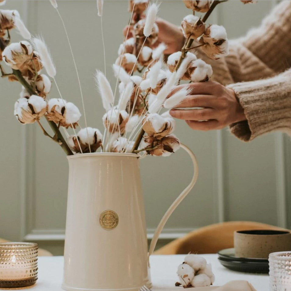 Haws Metal jug - Cream - 3 Pint - The Bristol Artisan Handmade Sustainable Gifts and Homewares.