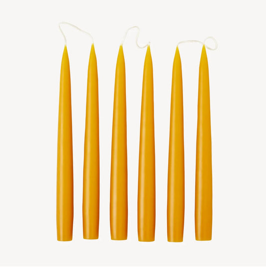 Honey taper candles - pair - THE BRISTOL ARTISAN