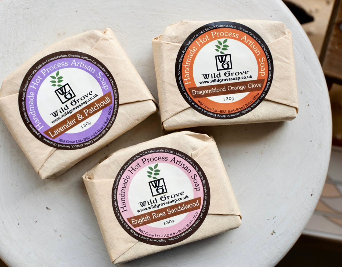 Handmade 'Dragonsblood' Orange & Clove Hot Process Soap - The Bristol Artisan Handmade Sustainable Gifts and Homewares.