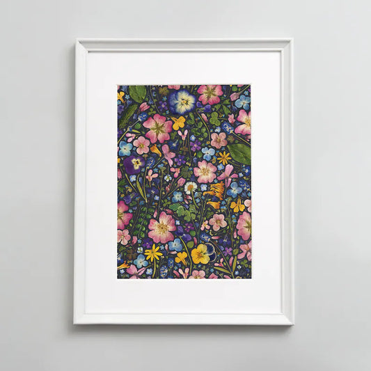 Pressed flower print - A3 - Ink - THE BRISTOL ARTISAN