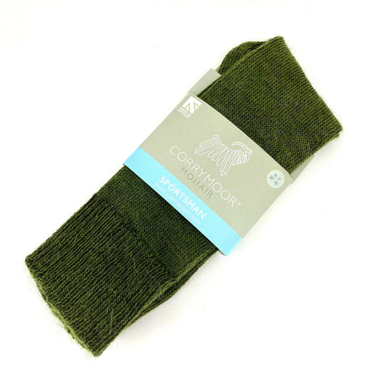 Forest Green Mohair Socks - THE BRISTOL ARTISAN