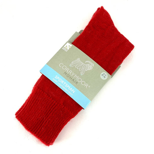 Red Mohair Socks - THE BRISTOL ARTISAN