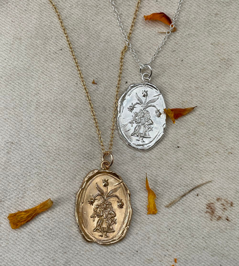 Hedge witch necklace bronze - The Bristol Artisan Handmade Sustainable Gifts and Homewares.