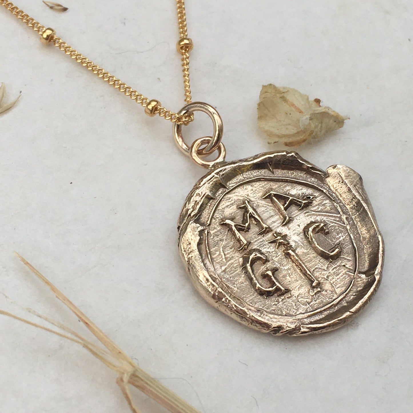 MAGIC Coin Necklace Bronze - The Bristol Artisan Handmade Sustainable Gifts and Homewares.