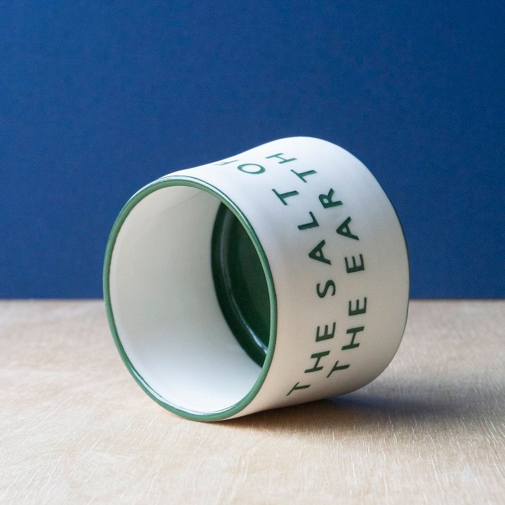 'The Salt of the Earth' porcelain container by Word Play Clay - THE BRISTOL ARTISAN